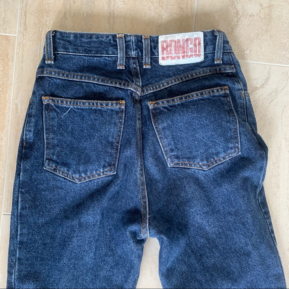 VINTAGE bongo dark wash straight leg jeans